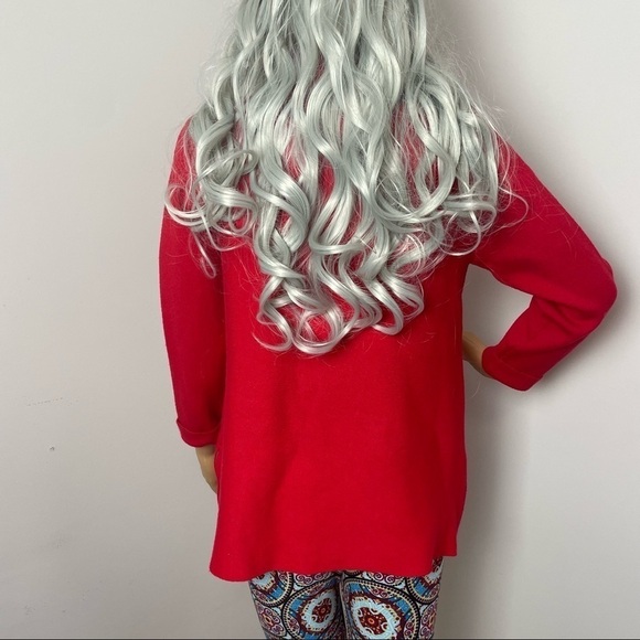 TaharI Women's Sweater – Bold Red Hue Red - Picture 4 of 12